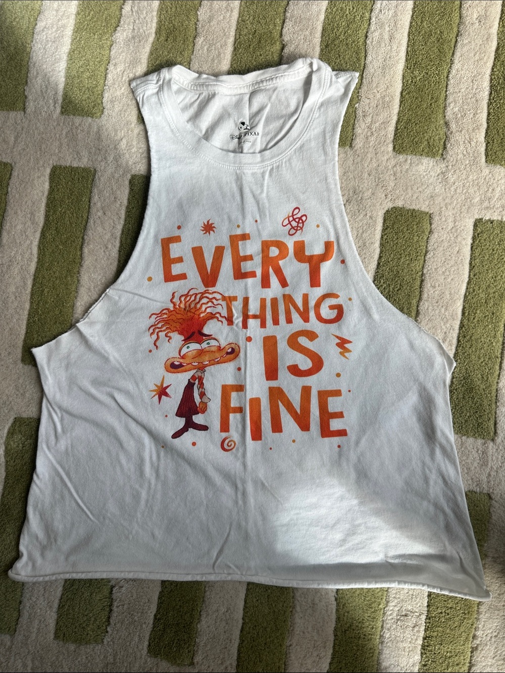 Disney Pixar Inside Out "Everything Is Fine" Anxiety Tank